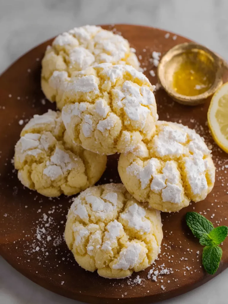 Lemon Crinkle Cookies First Image
