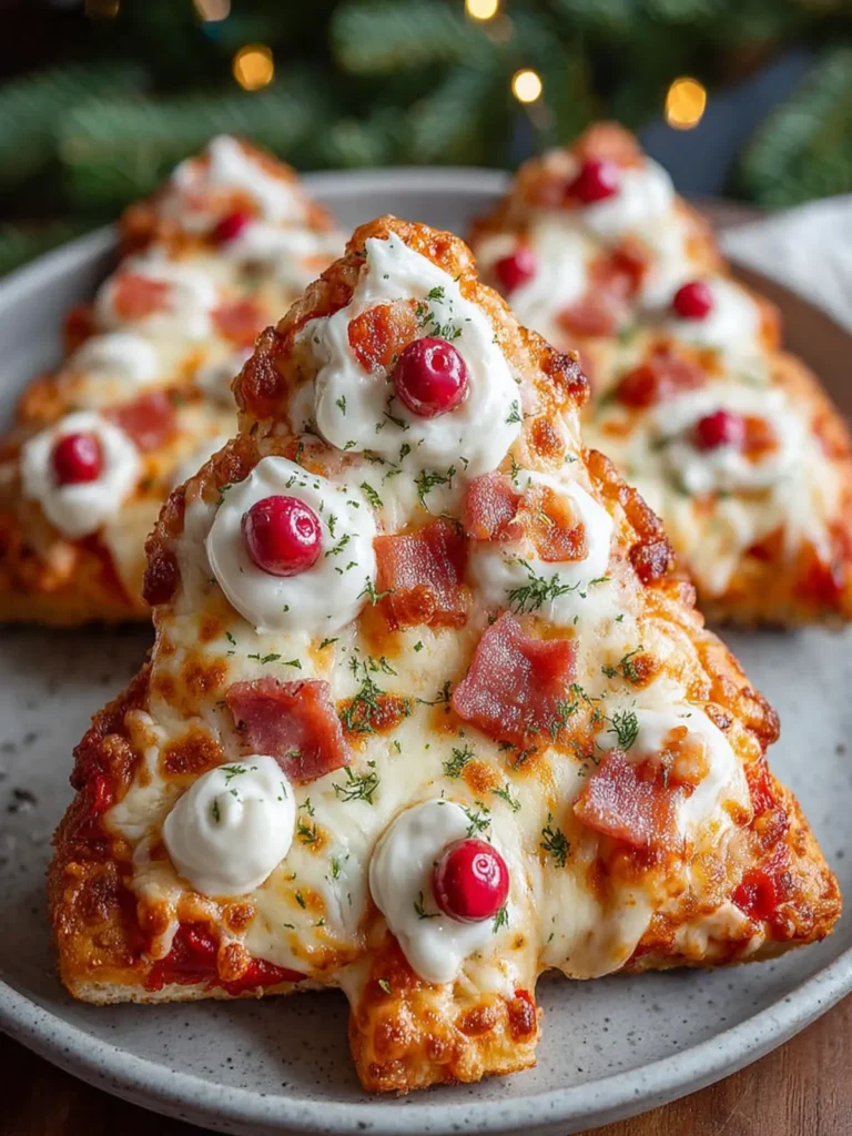This Christmas Tree Pizza Is A Cute Christmas Dinner For Kids First Image