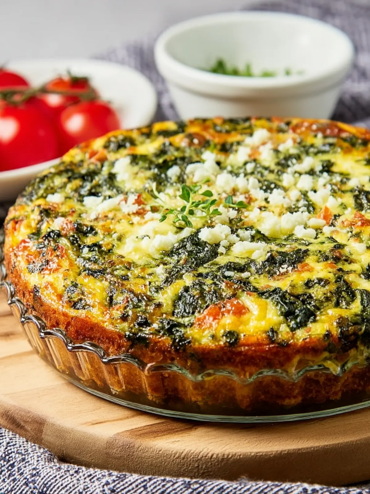 Crustless Spinach Quiche First Image