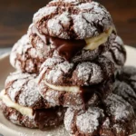 The BEST Chocolate Crinkle Cookies Dessert Recipe First Image