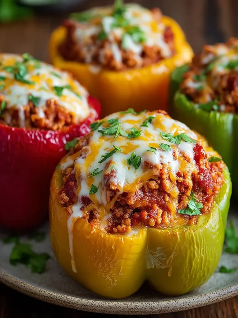 Ground Turkey Stuffed Peppers First Image