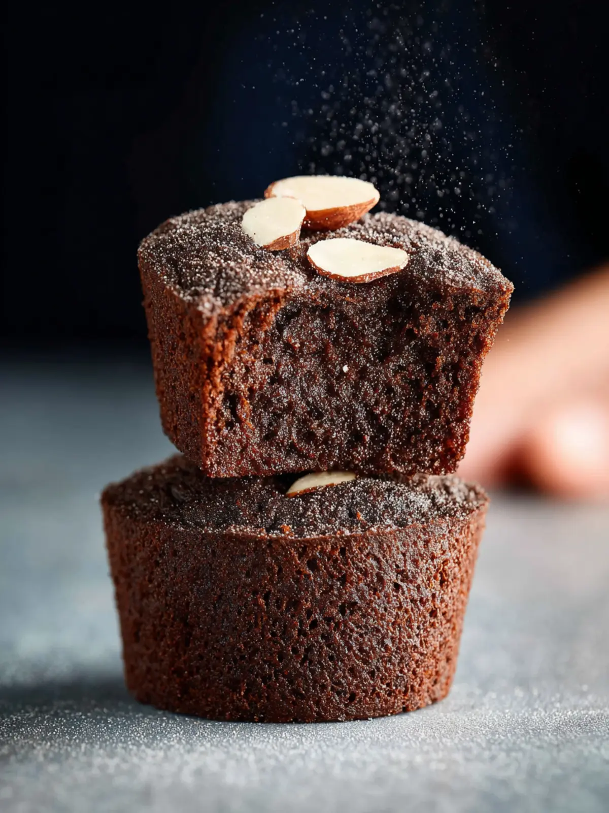 Chocolate Financiers (fudgy almond cakes) First Image