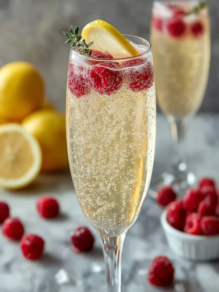 Festive Champagne Cocktails Recipe First Image