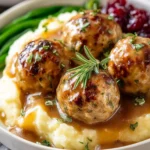 Turkey and Stuffing Meatballs First Image