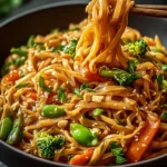30-Minute One-Pot Peanut Noodle Stir Fry Recipe First Image