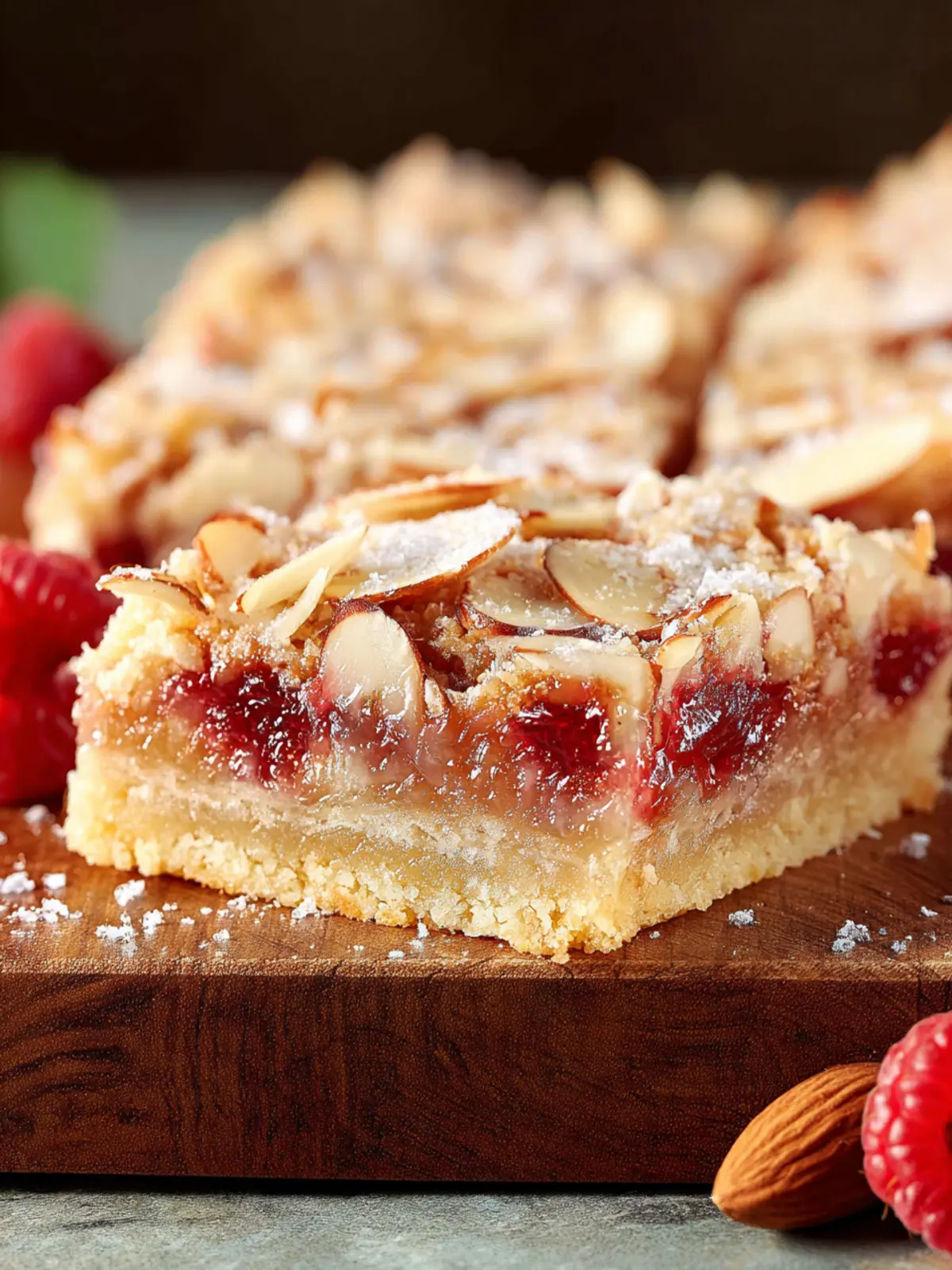 Raspberry Almond Bars (with shortbread crust) First Image