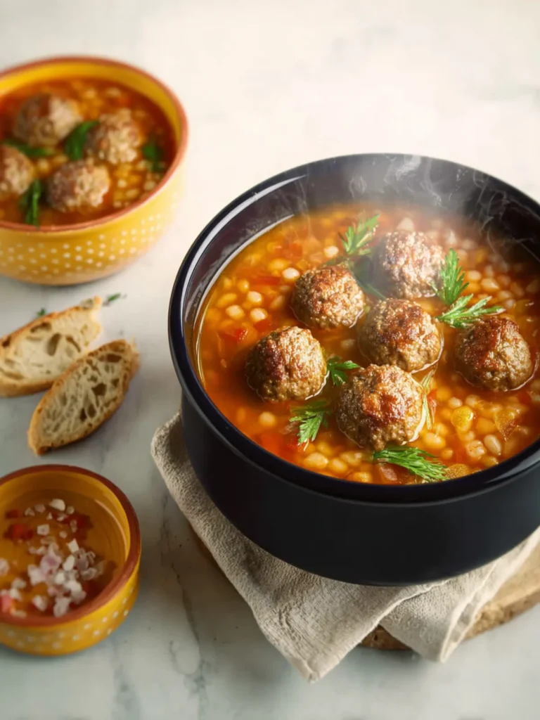 Easy Meatball Soup First Image