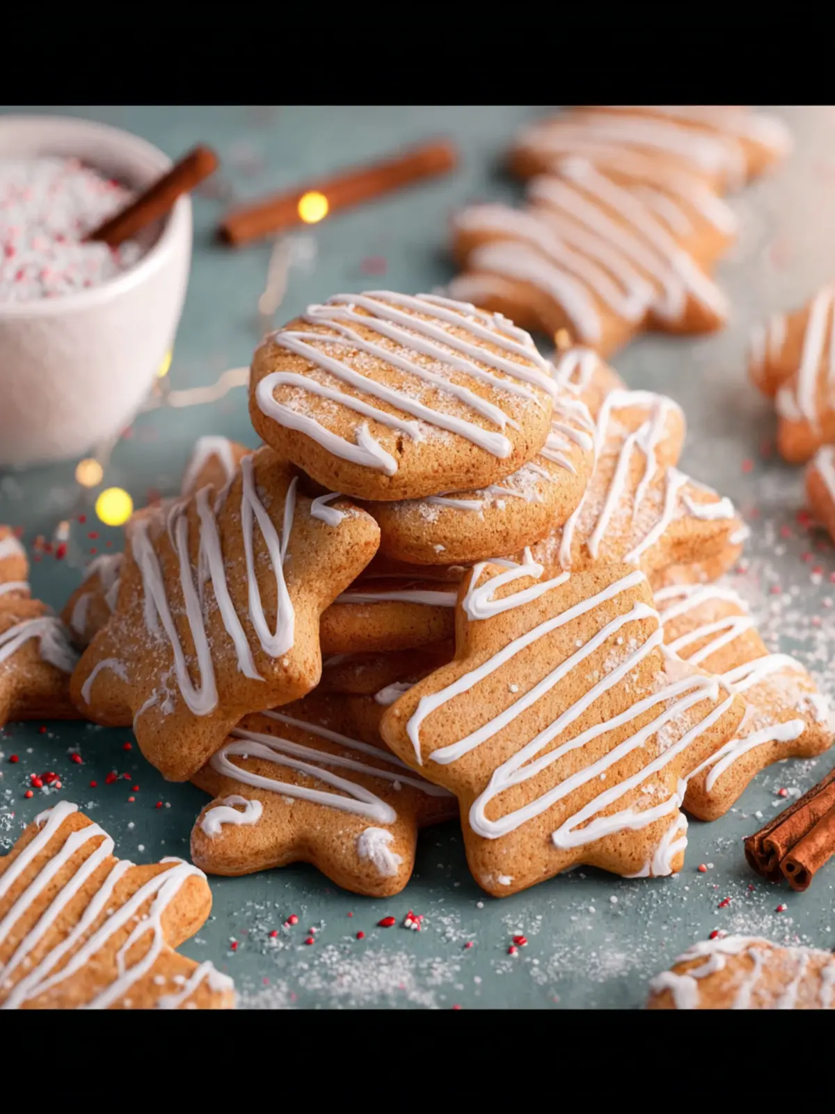 Gingerbread Shortbread Cookies First Image