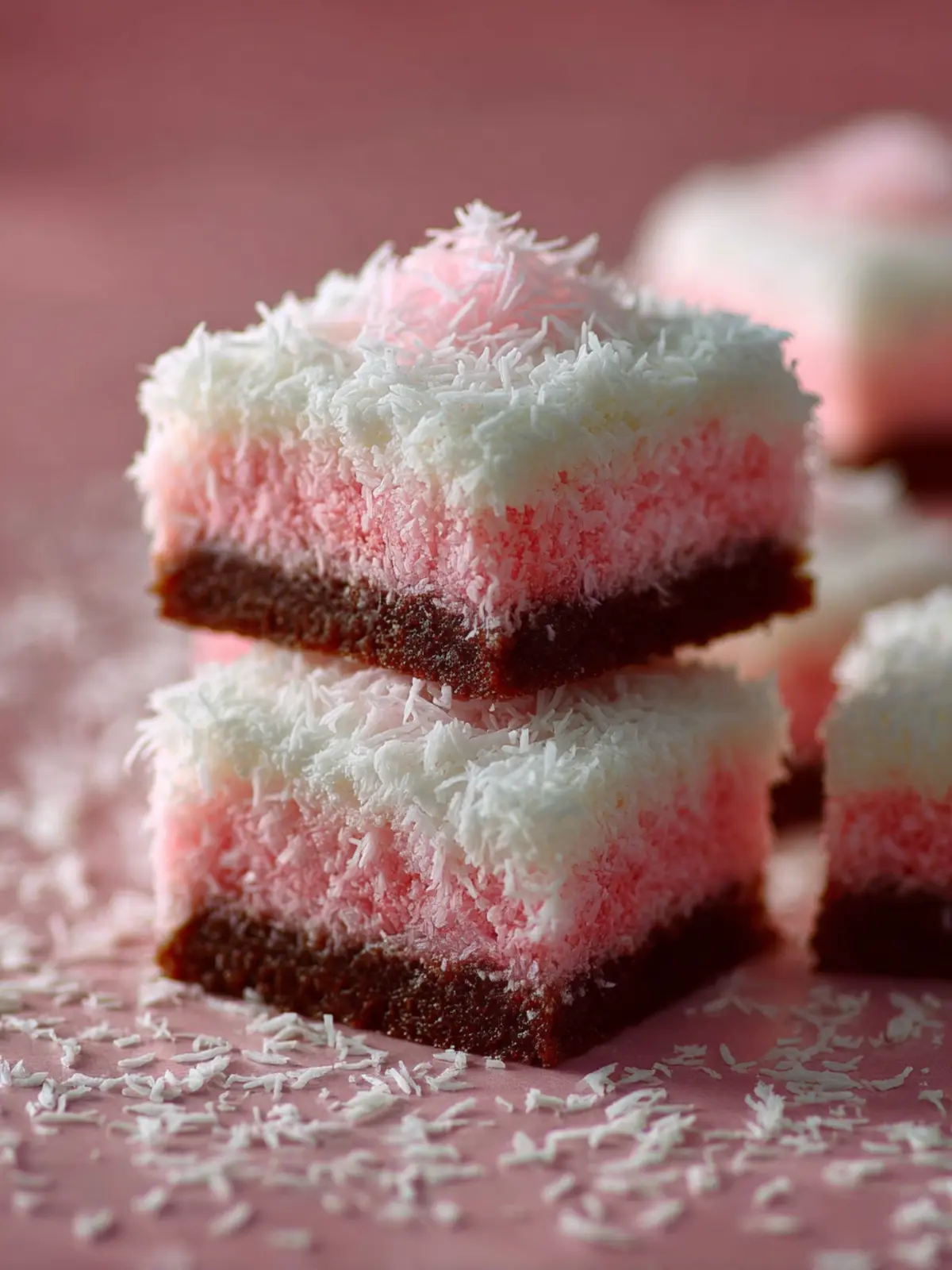 Pink Coconut Snowball Cake Bars – Soft, Creamy & Beautiful Dessert Recipe First Image