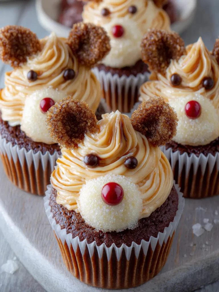 Easy Reindeer Cupcakes First Image