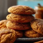 Brown Butter Pumpkin Snickerdoodle Cookies First Image