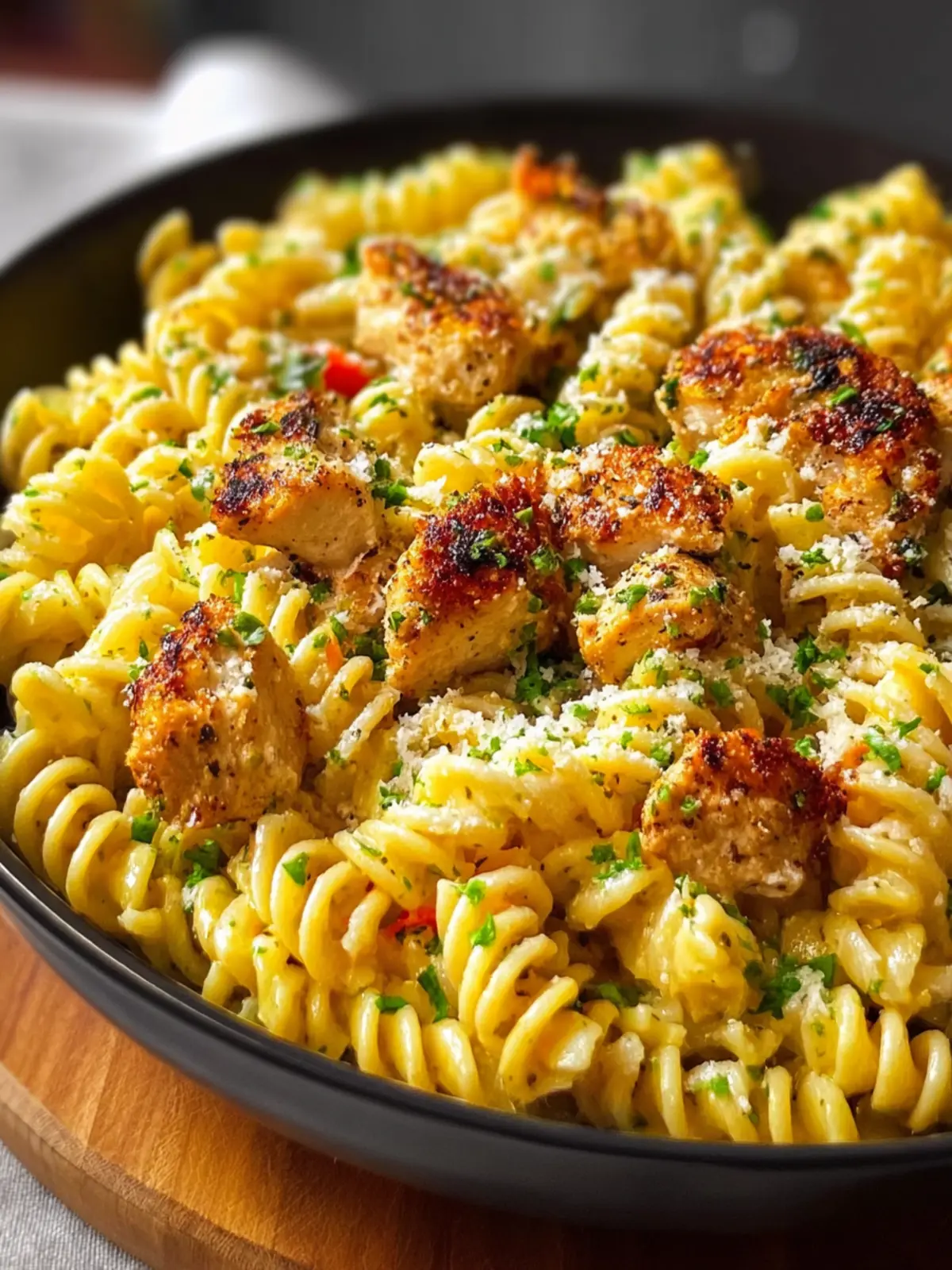 Cheesy Rotini with Garlic Parmesan Chicken First Image