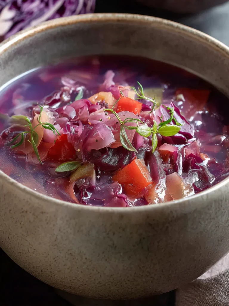Delicious Red Cabbage Soup, Nourishing & Hearty First Image