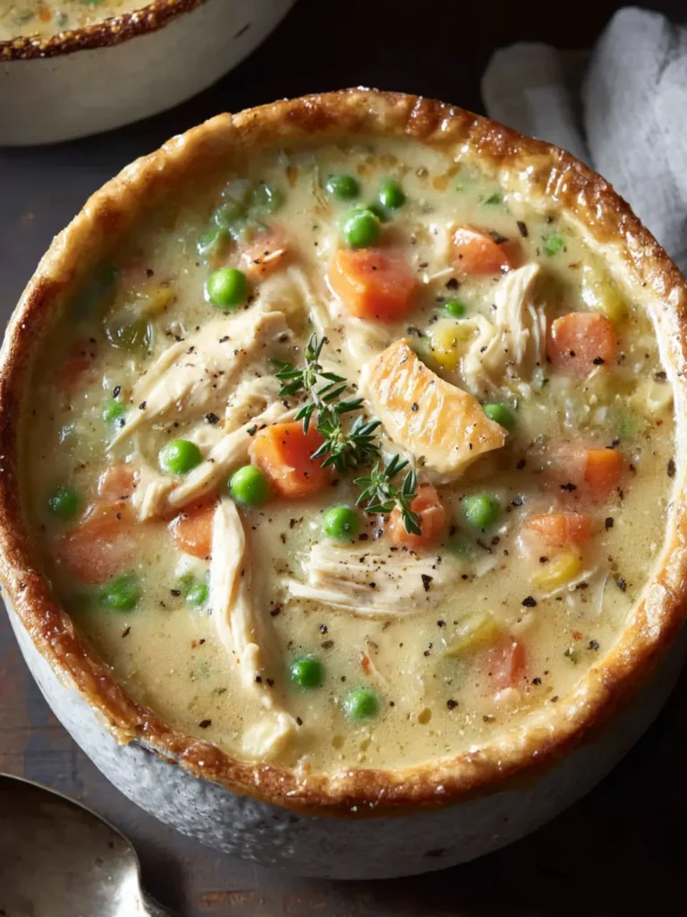 Healthy Chicken Pot Pie Soup, One-Pot Recipe First Image