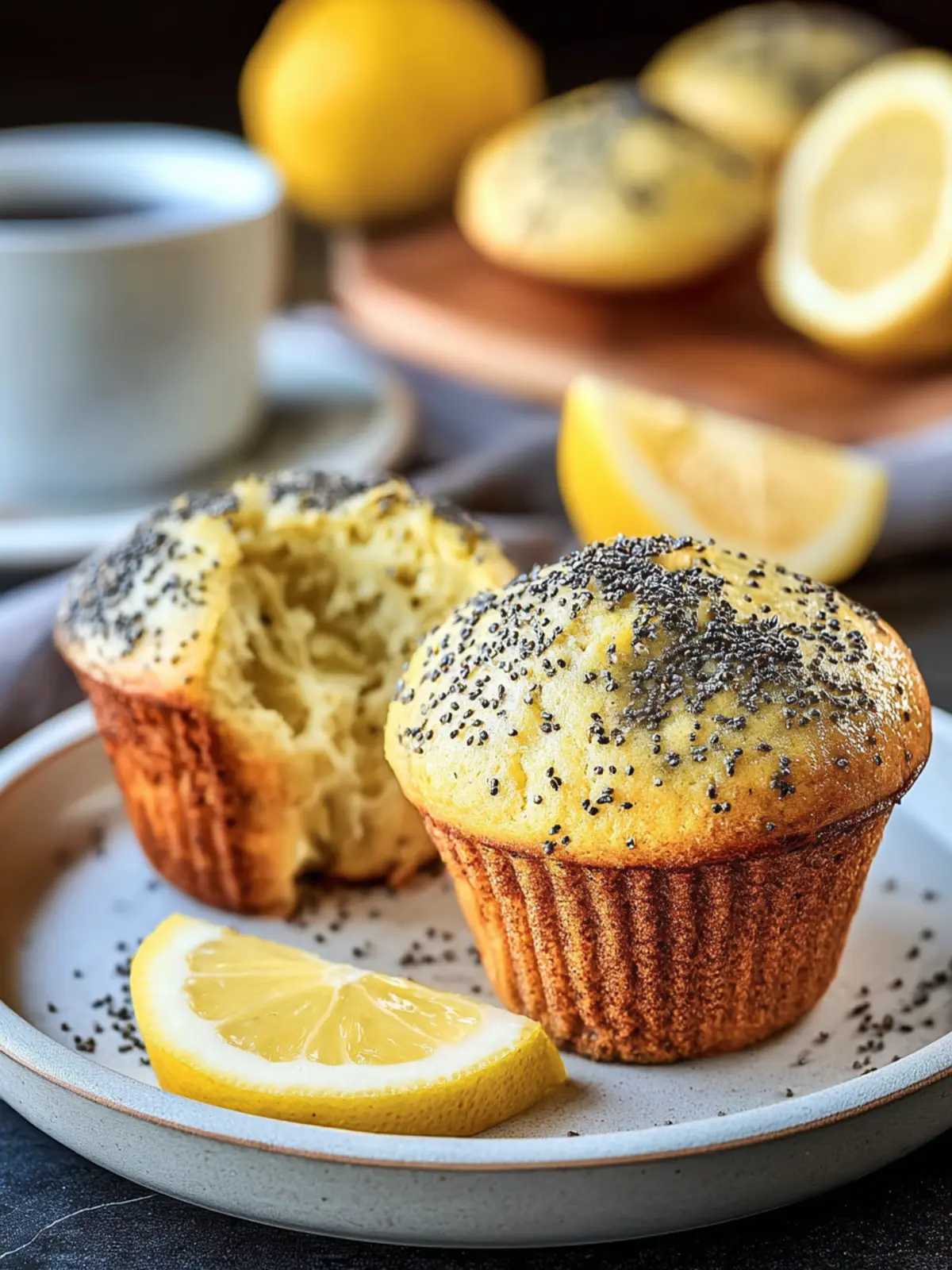 Irresistible Lemon Poppy Seed Muffins Recipe to Try Now First Image