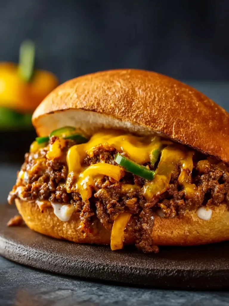 Philly Cheesesteak Sloppy Joes First Image