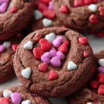 Chocolate Valentine Cake Mix Cookies First Image