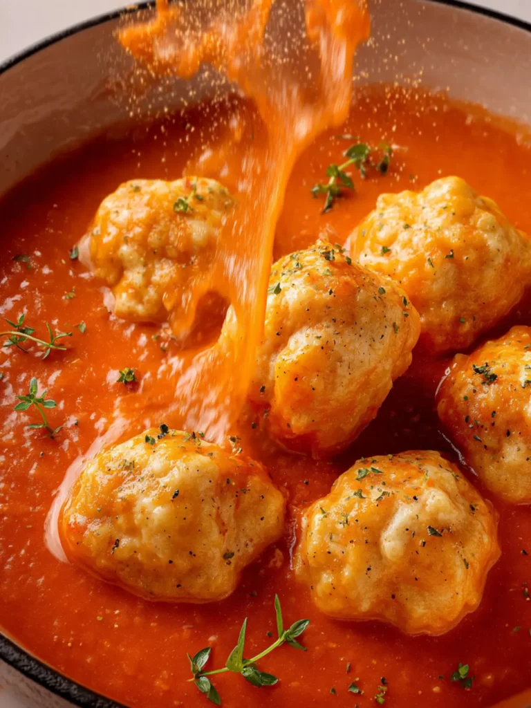 Tomato Soup with Cheddar Bay Dumplings First Image