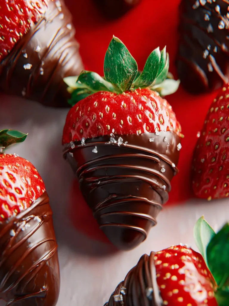 Chocolate Covered Strawberries Recipe First Image