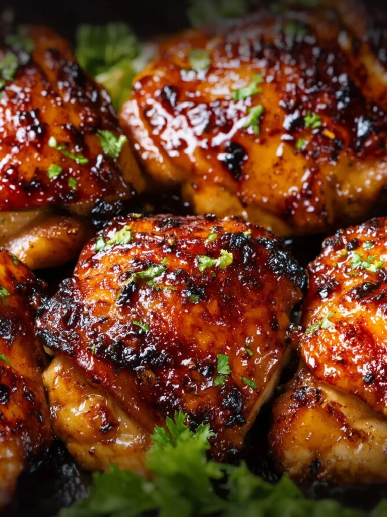 Honey Garlic Boneless Chicken Thighs First Image