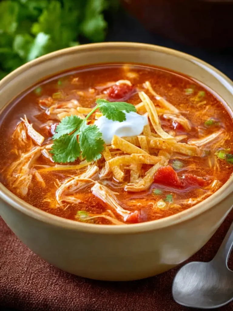 Crock Pot Chicken Tortilla Soup First Image