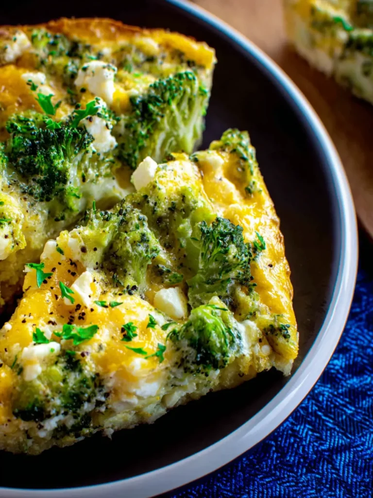 Slow Cooker Broccoli Casserole (with Egg and Cottage Cheese) First Image