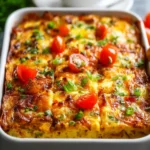 Irresistible Vegetarian Hash Brown Breakfast Casserole for Easy Mornings First Image