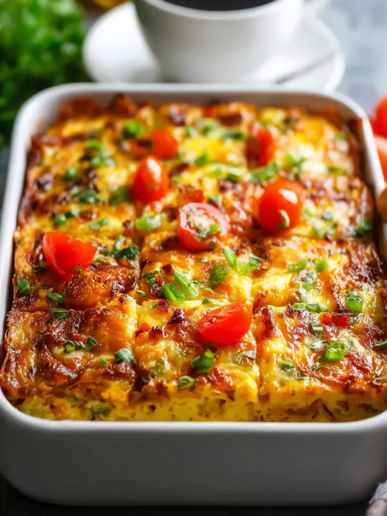 Irresistible Vegetarian Hash Brown Breakfast Casserole for Easy Mornings First Image