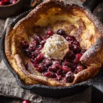 Cinnamon Spiced Dutch Baby with Cranberry Butter. First Image