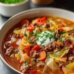 Hearty Cabbage Soup with Ground Beef – Comfort in a Bowl First Image