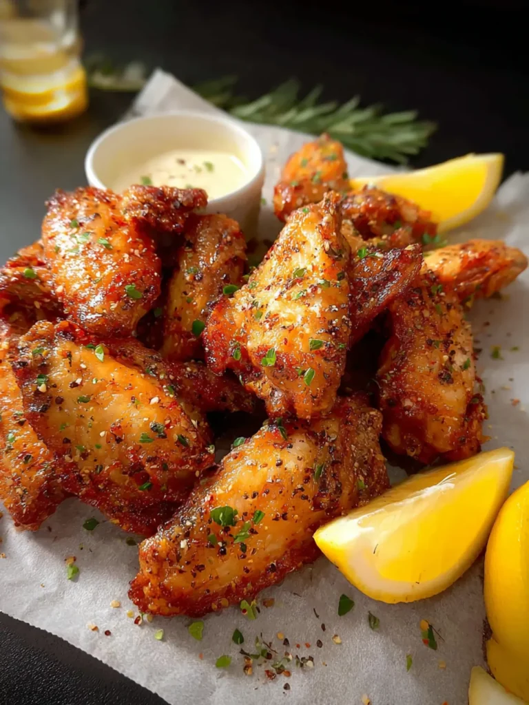 Crispy Lemon Pepper Wings First Image