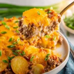 Easy Budget Friendly Hamburger Potato Casserole First Image