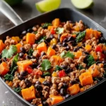 Ground Turkey Skillet with Black Beans and Sweet Potatoes... First Image