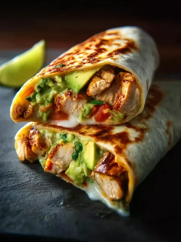 Chicken Avocado Burritos First Image
