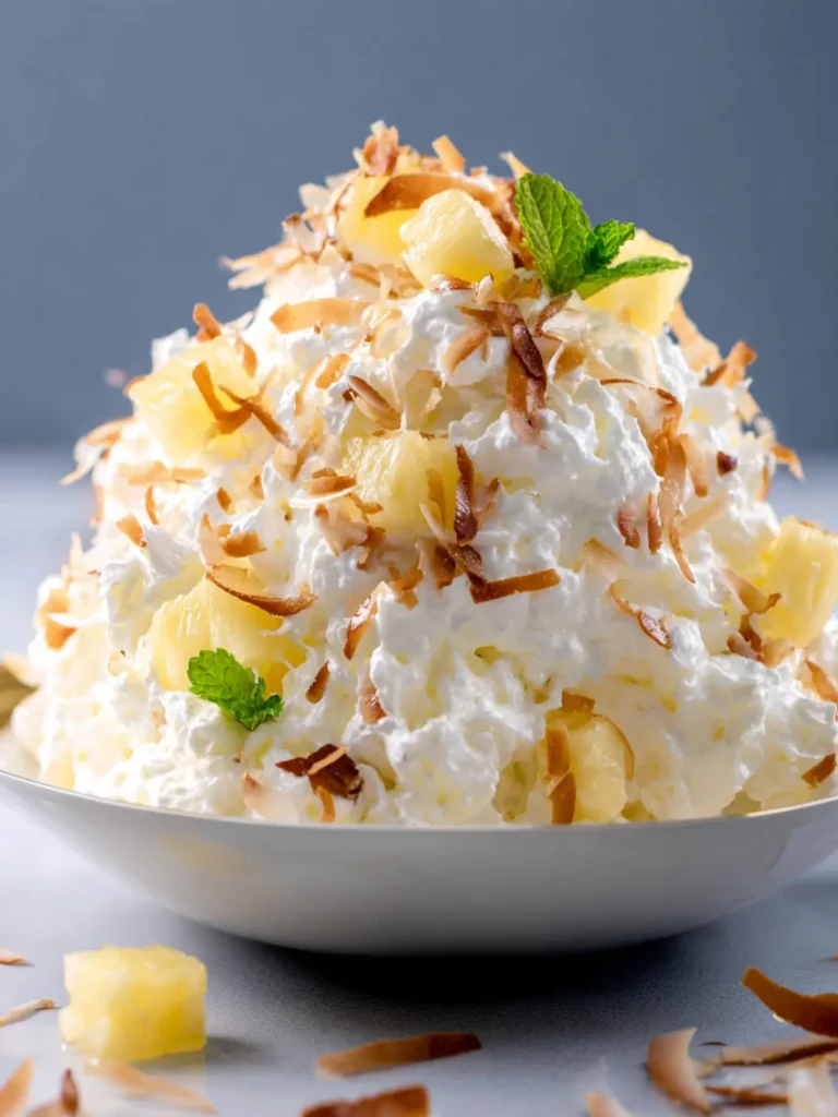 Coconut Pineapple Fluff Salad Recipe First Image