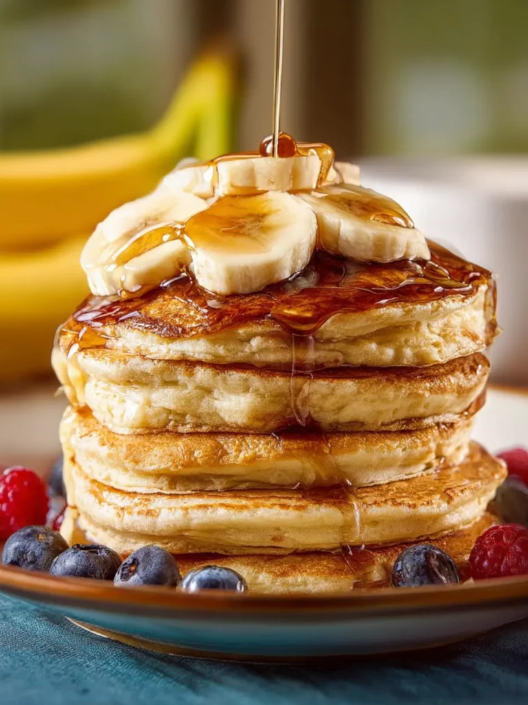 Greek Yogurt Banana Pancakes First Image