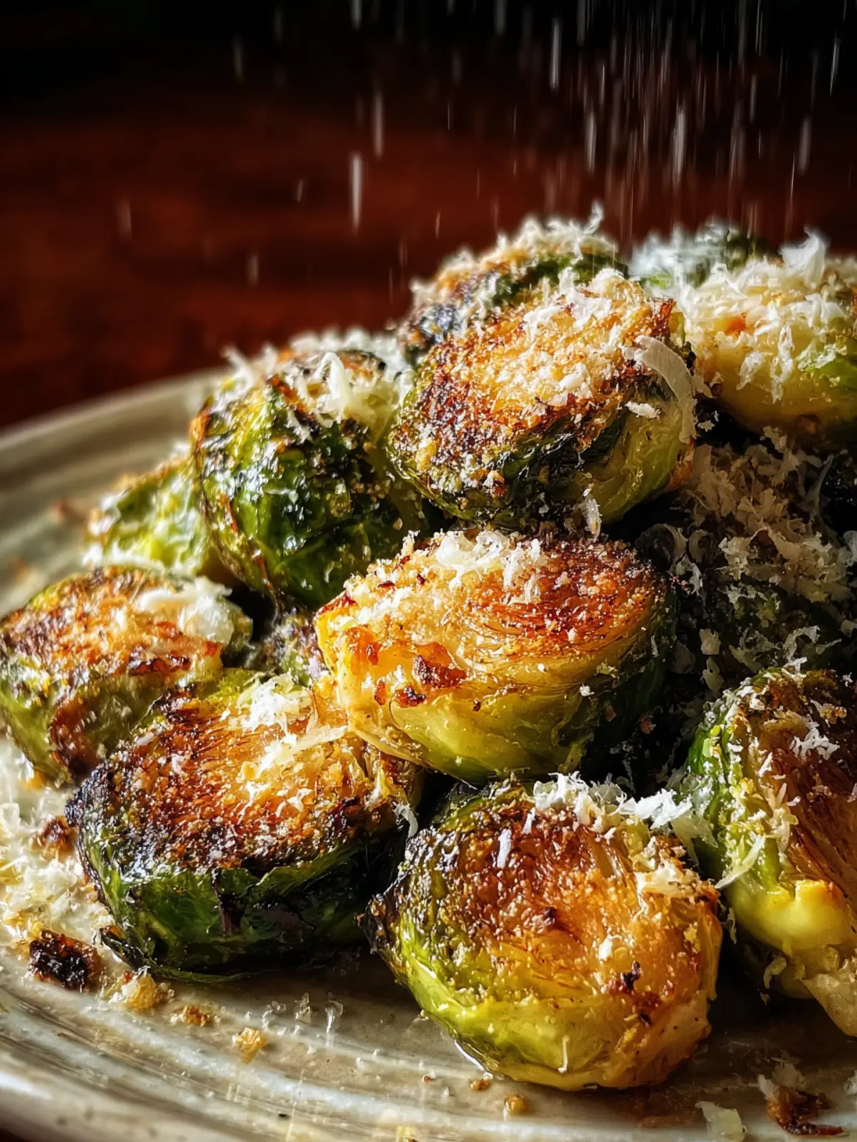 Oven Roasted Brussels Sprouts with Parmesan First Image