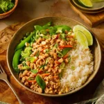 Ground Chicken Peanut Bowls First Image