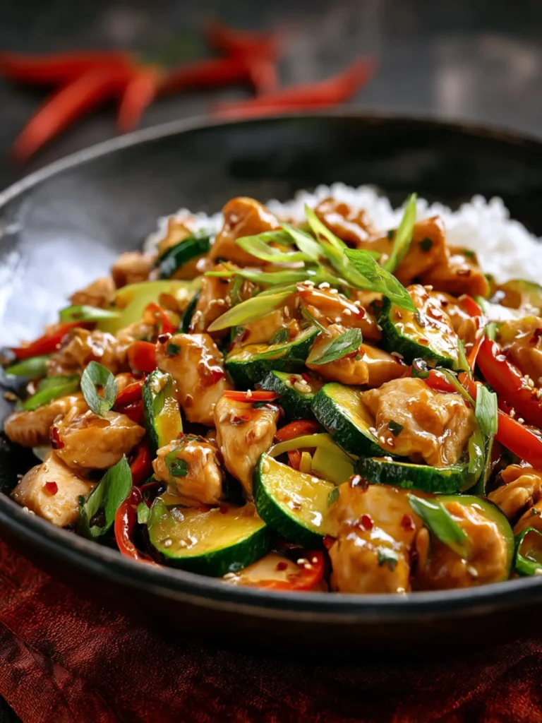 chicken zucchini stir fry First Image